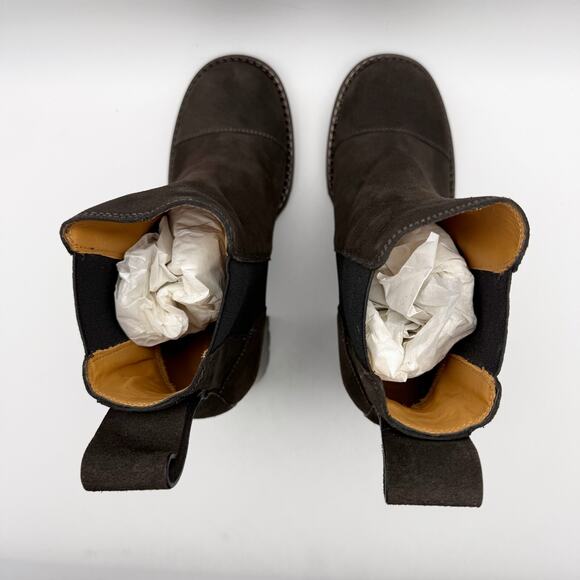 See by Chloe Womens Mallory Ankle Boot EU 37.5 US 7.5 Grey Calf Suede NIB - Picture 11 of 13